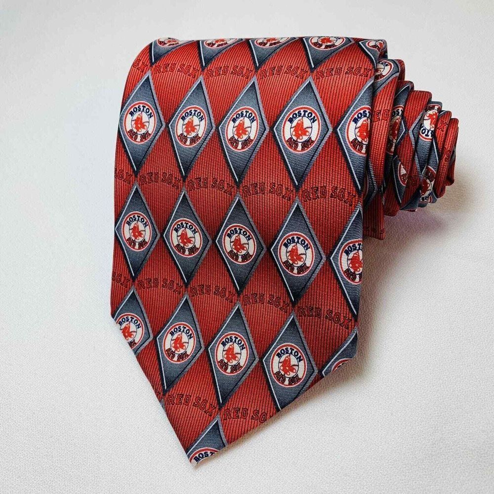 Boston Red Sox Tie Men's Necktie Major League Baseball MLB Sports Banquet